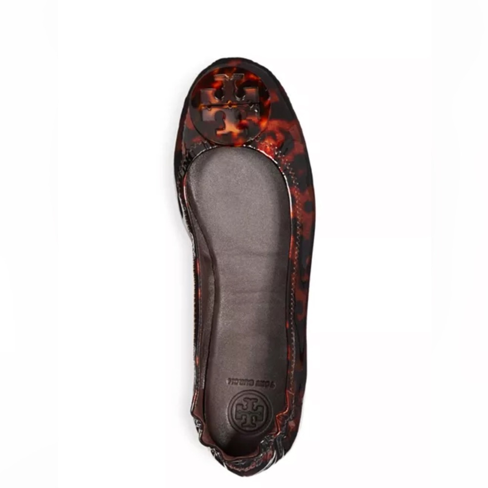 Tory Burch Red and Brown Flats